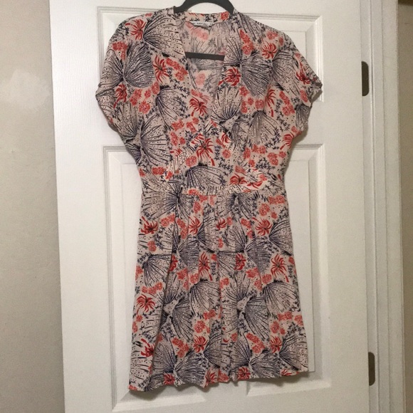 & Other Stories Vintage Look Printed Midi Dress M - Picture 1 of 9